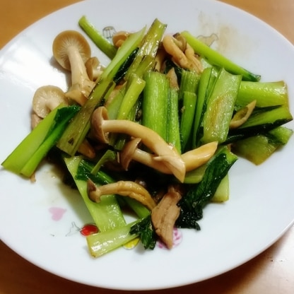 夕飯のあと1品に作りました☆
とても美味しくてご飯が進みました～！
小松菜大好きです～☆
ごちそうさまでした♪